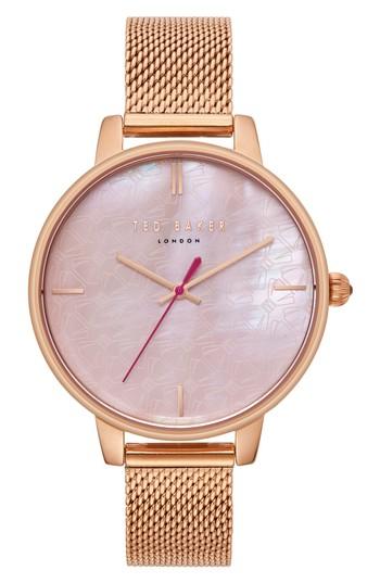 Women's Ted Baker London Kate Mesh Strap Watch, 38mm