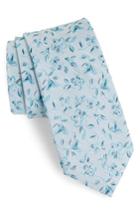 Men's Bonobos Collins Floral Silk Tie, Size - White