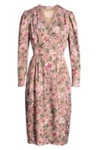 Women's Gal Meets Glam Collection Carla Button Front Crinkle Satin Dress