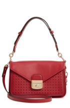 Longchamp Mademoiselle Calfskin Leather Crossbody Bag - Red