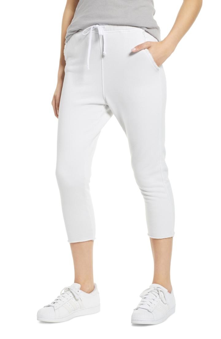Women's Frank & Eileen Tee Lab Crop Sweatpants - White