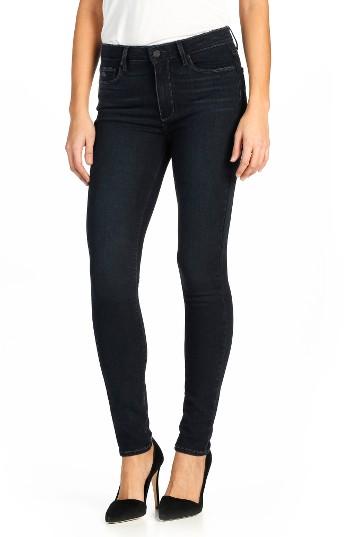 Women's Paige Transcend - Hoxton High Rise Ultra Skinny Jeans - Blue