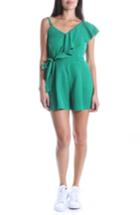 Women's Kut From The Kloth Aimee Ruffled Romper - Green