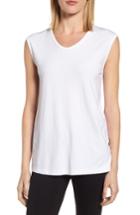 Women's Eileen Fisher U-neck Stretch Jersey Tunic - White