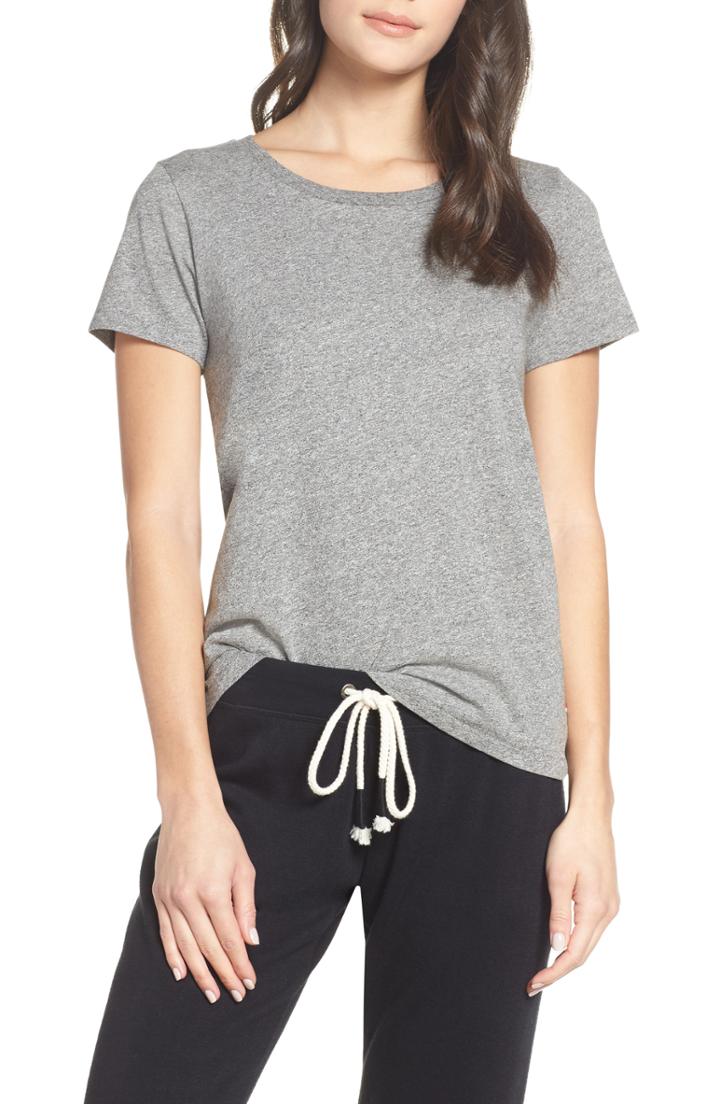 Women's Sol Angeles Essential Crewneck Tee - Grey