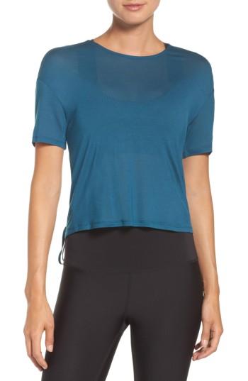 Women's Alo Entwine Crop Tee - Blue