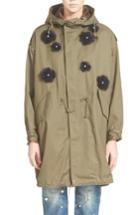 Women's Tu Es Mon Tresor Tulle Flower Utility Coat, Size - Beige