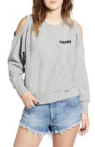 Women's Rebecca Taylor Lace Trim Sweater - Grey