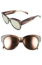 Women's Salt Hammen 54mm Polarized Cat Eye Sunglasses - Hazy Taupe/ Rose Mirror