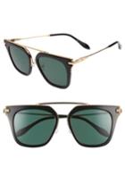 Women's Sonix Parker 55mm Sunglasses - Black/ Green Solid