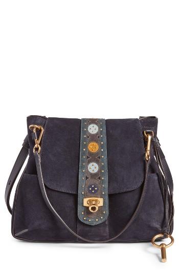 Chloe Medium Lexa Suede Shoulder Bag -