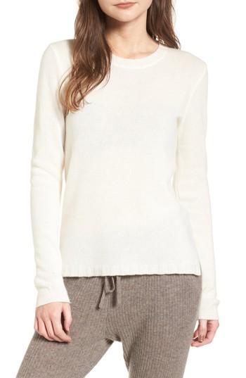 Women's James Perse Cashmere Crewneck Sweater - Ivory