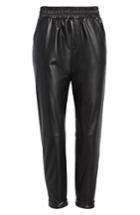 Women's David Lerner Cuffed Tapered Jogger Pants - Black