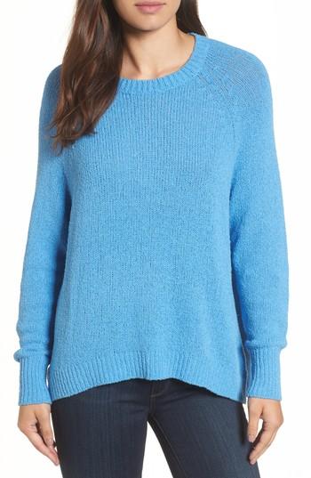 Women's Caslon Relaxed Crewneck Sweater - Blue