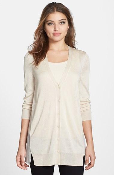 Women's Nic+zoe Chiffon Back Cardigan