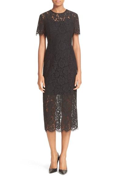 Women's Diane Von Furstenberg Carly Lace Midi Sheath Dress