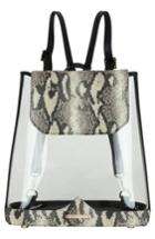 Kelly Wynne Clear Byobackpack - Grey