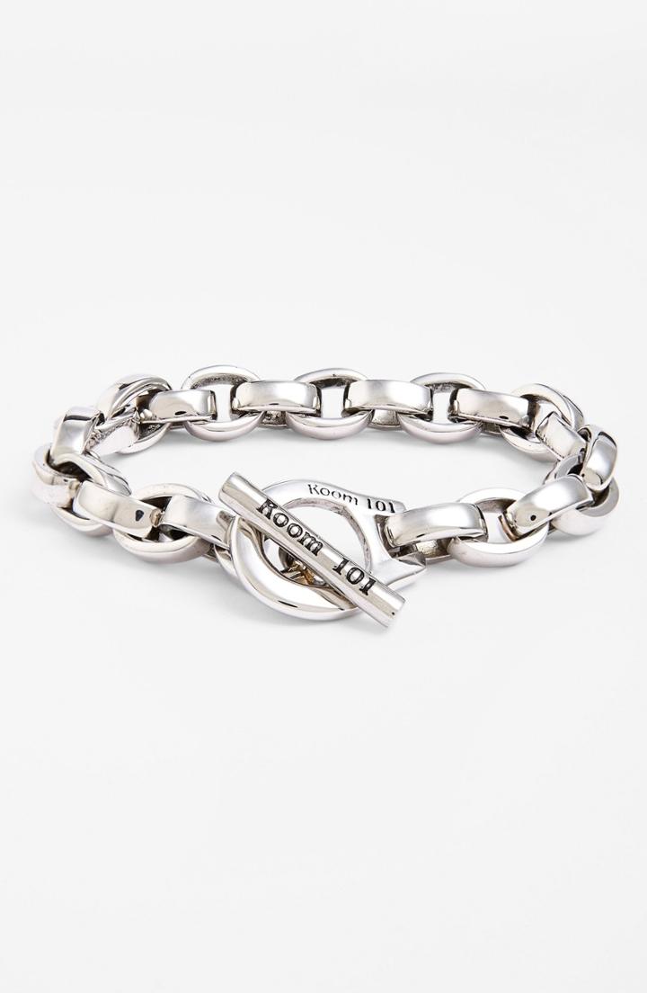 Men's Room 101 'eddie' Stainless Steel Chain Link Bracelet