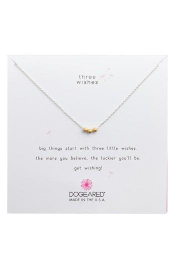 Women's Dogeared 3 Wishes Charm Necklace
