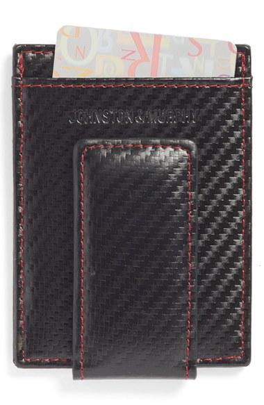 Men's Johnston & Murphy Money Clip Card Case -
