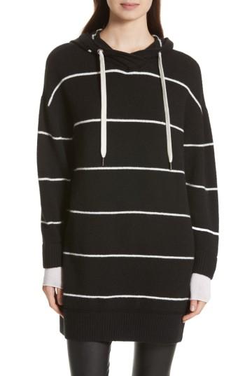 Women's Alice + Olivia Riva Hooded Tunic - Black