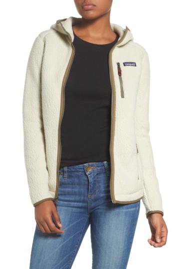 Women's Patagonia Retro Pile Hoodie - Ivory