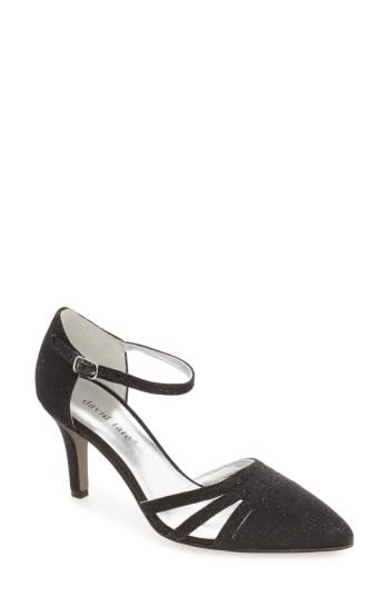 Women's David Tate 'ava' Strappy D'orsay Pump .5 W - Grey