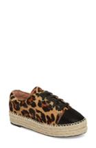 Women's Linea Paolo Sierra Ii Genuine Calf Hair Lace-up Espadrille .5 M - Brown