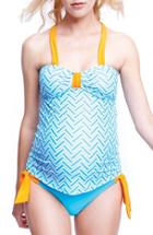 Women's Maternal America 'josie' Maternity Tankini Swimsuit - Orange