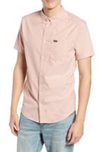 Men's Rvca That'll Do Stretch Shirt, Size - Coral