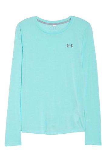Women's Under Armour Threadborne Train Tee, Size - Blue