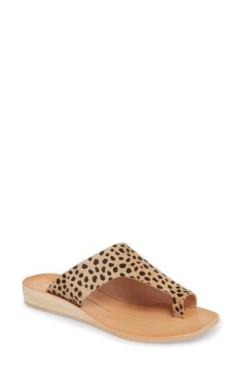 Women's Dolce Vita Hazle Genuine Calf Hair Sandal M - Brown