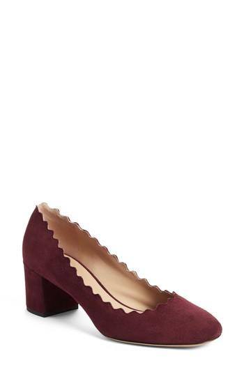 Women's Chloe 'lauren' Scalloped Pump .5us / 36.5eu - Purple