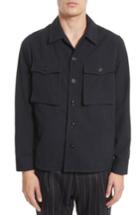 Men's Tomorrowland Pinstripe Flannel Shirt Jacket