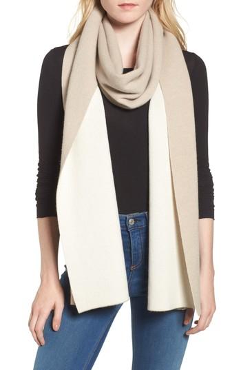 Women's Rag & Bone Sutton Cashmere Scarf, Size - Brown