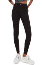 Women's Topshop Jamie Black Jeans W X 32l (fits Like 33-34w) - Black