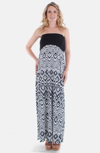 Women's Everly Grey 'grace' Strapless Maternity Dress - Black