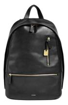 Men's Skagen 'kroyer 2.0' Leather Backpack - Black