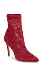 Women's Charles By Charles David Player Sock Bootie M - Red
