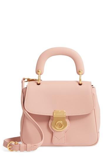 Burberry Medium Dk88 Trench Leather Satchel - Pink