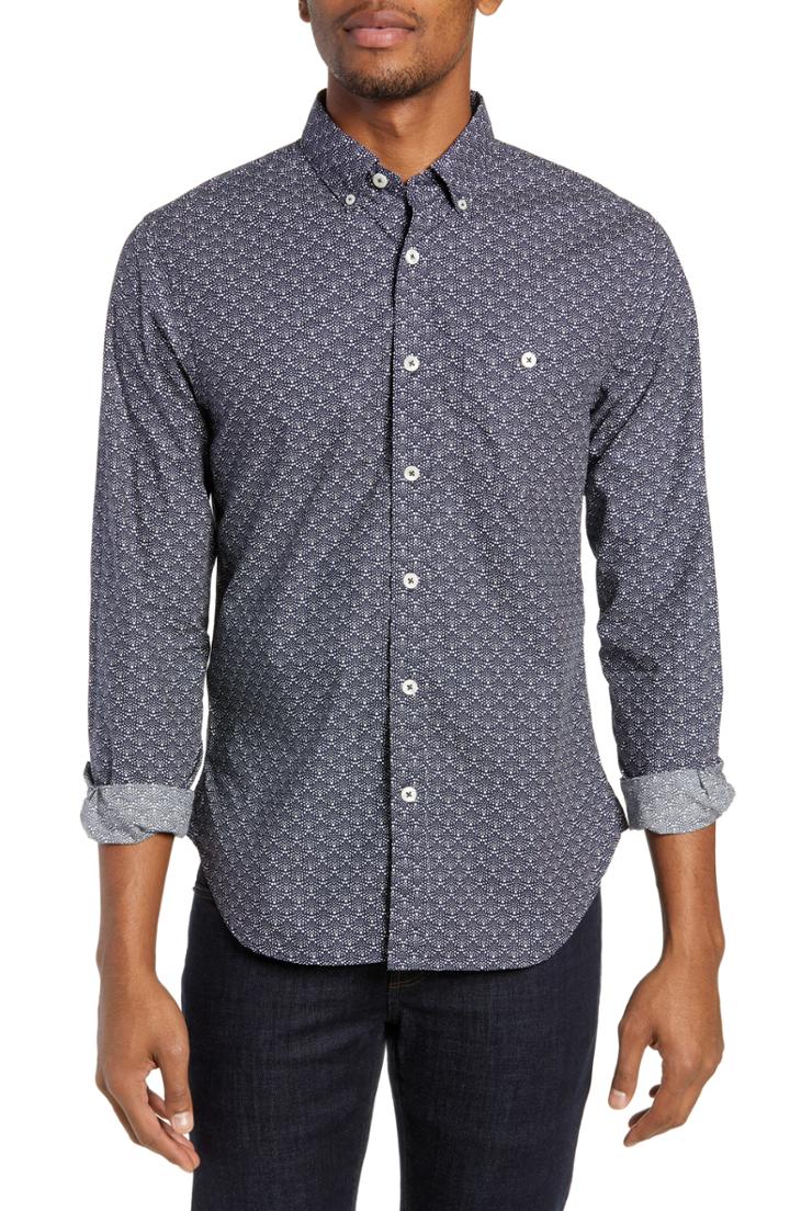 Men's Todd Snyder Liberty Patterned Fit Sport Shirt