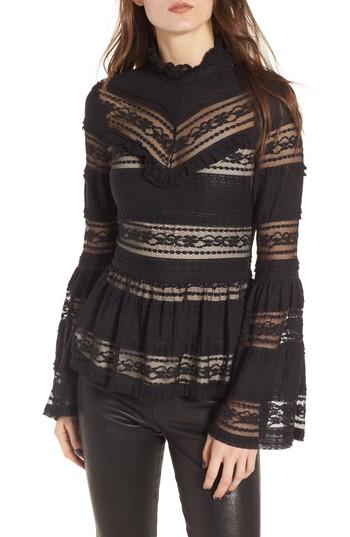 Women's Parker Monique Bell Sleeve Top - Black