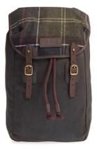 Men's Barbour Waxed Canvas Backpack -