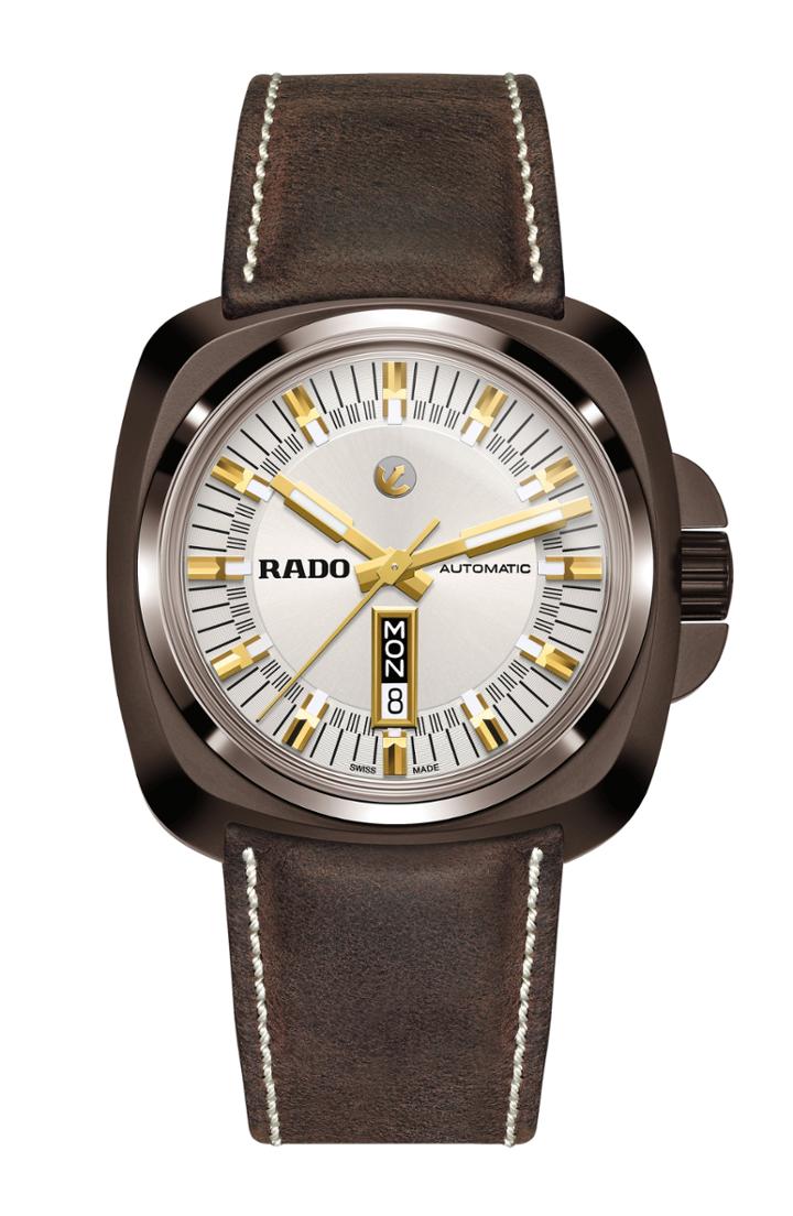 Men's Rado Hyperchrome Ceramic Leather Strap Watch, 46mm