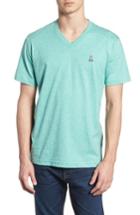 Men's Psycho Bunny V-neck T-shirt (l) - Blue/green