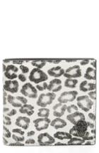 Men's Alexander Mcqueen Leopard Print Leather Wallet -