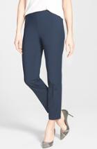Women's Lafayette 148 New York 'stanton' Slim Leg Ankle Pants - Blue