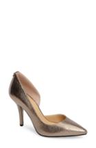 Women's Michael Michael Kors Nathalie Demi D'orsay Pointy Toe Pump M - Metallic