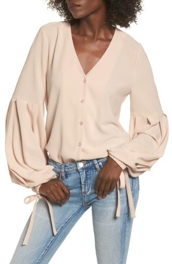 Women's J.o.a. Balloon Sleeve Blouse - Ivory