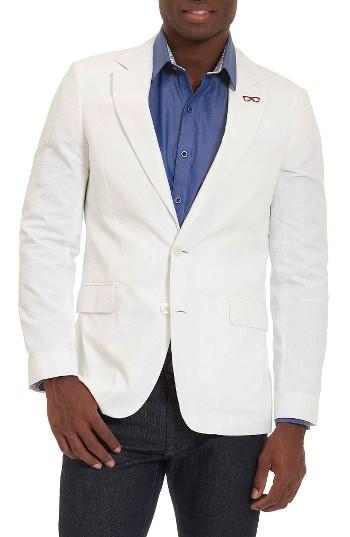 Men's Robert Graham Castroville Classic Fit Sport Coat - White